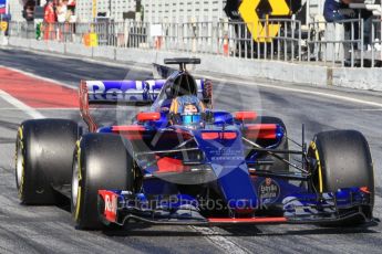 World © Octane Photographic Ltd. Formula 1 - Winter Test 2. Carlos Sainz - Scuderia Toro Rosso STR12. Circuit de Barcelona-Catalunya. Friday 10th March 2017. Digital Ref:1787CB1D7325
