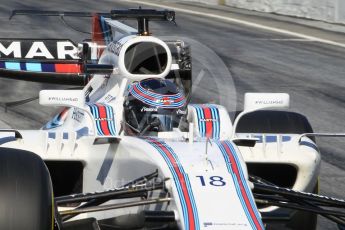 World © Octane Photographic Ltd. Formula 1 - Winter Test 2. Lance Stroll - Williams Martini Racing FW40. Circuit de Barcelona-Catalunya. Friday 10th March 2017. Digital Ref:1787CB1D7334