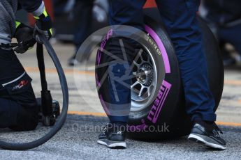 World © Octane Photographic Ltd. Formula 1 - Winter Test 2. Scuderia Toro Rosso STR12 tyres. Circuit de Barcelona-Catalunya. Friday 10th March 2017. Digital Ref: 1787LB1D6599
