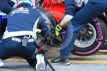 55 Carlos Sainz World © Octane Photographic Ltd. Formula 1 - Winter Test 2. Scuderia Toro Rosso STR12 tyres. Circuit de Barcelona-Catalunya. Friday 10th March 2017. Digital Ref: 1787LB1D6626