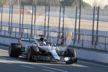 World © Octane Photographic Ltd. Formula 1 - Winter Test 2. Valtteri Bottas - Mercedes AMG Petronas F1 W08 EQ Energy+. Circuit de Barcelona-Catalunya. Friday 10th March 2017. Digital Ref: 1787LB1D6741