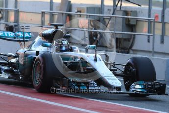 World © Octane Photographic Ltd. Formula 1 - Winter Test 2. Valtteri Bottas - Mercedes AMG Petronas F1 W08 EQ Energy+. Circuit de Barcelona-Catalunya. Friday 10th March 2017. Digital Ref: 1787LB1D6748