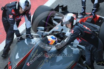 World © Octane Photographic Ltd. Formula 1 - Winter Test 2. Romain Grosjean - Haas F1 Team VF-17. Circuit de Barcelona-Catalunya. Friday 10th March 2017. Digital Ref: 1787LB1D6964