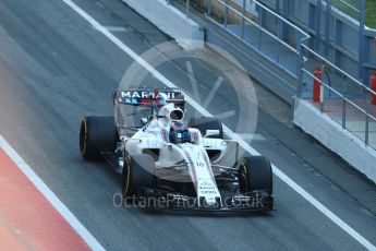 World © Octane Photographic Ltd. Formula 1 - Winter Test 2. Lance Stroll - Williams Martini Racing FW40. Circuit de Barcelona-Catalunya. Friday 10th March 2017. Digital Ref: 1787LB1D7040