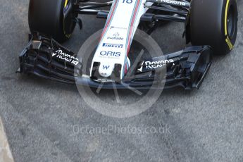 World © Octane Photographic Ltd. Formula 1 - Winter Test 2. Lance Stroll - Williams Martini Racing FW40. Circuit de Barcelona-Catalunya. Friday 10th March 2017. Digital Ref: 1787LB1D7050