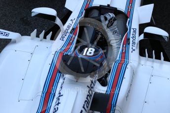 World © Octane Photographic Ltd. Formula 1 - Winter Test 2. Lance Stroll - Williams Martini Racing FW40. Circuit de Barcelona-Catalunya. Friday 10th March 2017. Digital Ref: 1787LB1D7059
