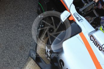 World © Octane Photographic Ltd. Formula 1 - Winter Test 2. Sergio Perez - Sahara Force India VJM10. Circuit de Barcelona-Catalunya. Friday 10th March 2017. Digital Ref: 1787LB1D7116