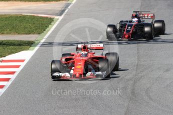 World © Octane Photographic Ltd. Formula 1 - Winter Test 2. Kimi Raikkonen - Scuderia Ferrari SF70H. Circuit de Barcelona-Catalunya. Friday 10th March 2017. Digital Ref: 1787LB1D7213