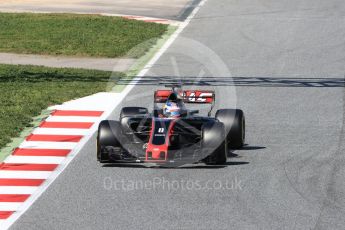 World © Octane Photographic Ltd. Formula 1 - Winter Test 2. Romain Grosjean - Haas F1 Team VF-17. Circuit de Barcelona-Catalunya. Friday 10th March 2017. Digital Ref: 1787LB1D7229