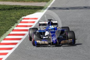 World © Octane Photographic Ltd. Formula 1 - Winter Test 2. Marcus Ericsson – Sauber F1 Team C36. Circuit de Barcelona-Catalunya. Friday 10th March 2017. Digital Ref: 1787LB1D7245