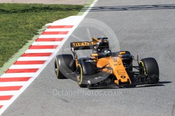 World © Octane Photographic Ltd. Formula 1 - Winter Test 2. Nico Hulkenberg - Renault Sport F1 Team R.S.17. Circuit de Barcelona-Catalunya. Friday 10th March 2017. Digital Ref: 1787LB1D7265