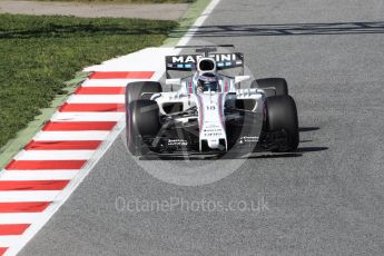 World © Octane Photographic Ltd. Formula 1 - Winter Test 2. Lance Stroll - Williams Martini Racing FW40. Circuit de Barcelona-Catalunya. Friday 10th March 2017. Digital Ref: 1787LB1D7296