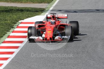 World © Octane Photographic Ltd. Formula 1 - Winter Test 2. Kimi Raikkonen - Scuderia Ferrari SF70H. Circuit de Barcelona-Catalunya. Friday 10th March 2017. Digital Ref: 1787LB1D7327