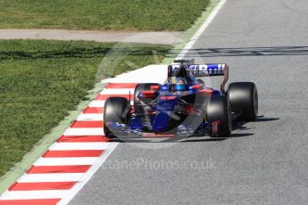 World © Octane Photographic Ltd. Formula 1 - Winter Test 2. Carlos Sainz - Scuderia Toro Rosso STR12. Circuit de Barcelona-Catalunya. Friday 10th March 2017. Digital Ref: 1787LB1D7335