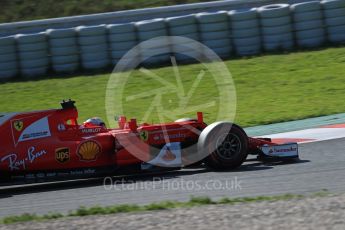 World © Octane Photographic Ltd. Formula 1 - Winter Test 2. Kimi Raikkonen - Scuderia Ferrari SF70H. Circuit de Barcelona-Catalunya. Friday 10th March 2017. Digital Ref:1787LB1D7633