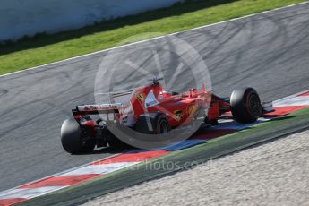 World © Octane Photographic Ltd. Formula 1 - Winter Test 2. Kimi Raikkonen - Scuderia Ferrari SF70H. Circuit de Barcelona-Catalunya. Friday 10th March 2017. Digital Ref:1787LB1D7641