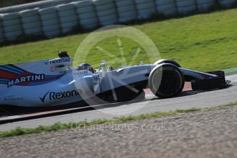 World © Octane Photographic Ltd. Formula 1 - Winter Test 2. Lance Stroll - Williams Martini Racing FW40. Circuit de Barcelona-Catalunya. Friday 10th March 2017. Digital Ref:1787LB1D7672