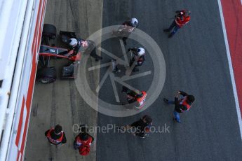 World © Octane Photographic Ltd. Formula 1 - Winter Test 2. Romain Grosjean - Haas F1 Team VF-17. Circuit de Barcelona-Catalunya. Friday 10th March 2017. Digital Ref: 1787LB5D0018