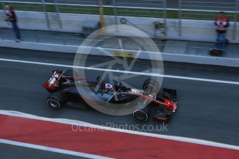 World © Octane Photographic Ltd. Formula 1 - Winter Test 2. Romain Grosjean - Haas F1 Team VF-17. Circuit de Barcelona-Catalunya. Friday 10th March 2017. Digital Ref: 1787LB5D0076