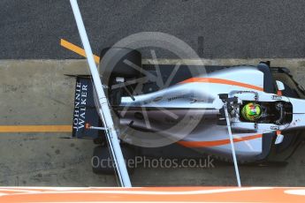 World © Octane Photographic Ltd. Formula 1 - Winter Test 2. Sergio Perez - Sahara Force India VJM10. Circuit de Barcelona-Catalunya. Friday 10th March 2017. Digital Ref: 1787LB5D0167