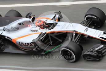 World © Octane Photographic Ltd. Formula 1 - Winter Test 1. Esteban Ocon - Sahara Force India VJM10. Circuit de Barcelona-Catalunya. Tuesday 28th February2017. Digital Ref :1781CB1D3698