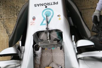 World © Octane Photographic Ltd. Formula 1 - Winter Test 1. Lewis Hamilton - Mercedes AMG Petronas F1 W08 EQ Energy+. Circuit de Barcelona-Catalunya. Tuesday 28th February2017. Digital Ref :1781CB1D3732