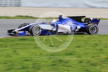 World © Octane Photographic Ltd. Formula 1 - Winter Test 1. Antonio Giovinazzi - Sauber F1 Team C36. Circuit de Barcelona-Catalunya. Tuesday 28th February2017. Digital Ref :1781CB1D3794