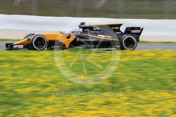 World © Octane Photographic Ltd. Formula 1 - Winter Test 1. Jolyon Palmer - Renault Sport F1 Team R.S.17. Circuit de Barcelona-Catalunya. Tuesday 28th February2017. Digital Ref :1781CB1D3800