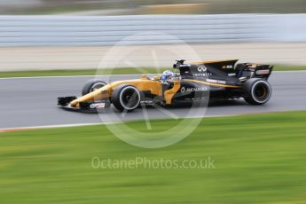 World © Octane Photographic Ltd. Formula 1 - Winter Test 1. Jolyon Palmer - Renault Sport F1 Team R.S.17. Circuit de Barcelona-Catalunya. Tuesday 28th February2017. Digital Ref :1781CB1D3827