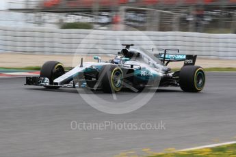 World © Octane Photographic Ltd. Formula 1 - Winter Test 1. Valtteri Bottas - Mercedes AMG Petronas F1 W08 EQ Energy+. Circuit de Barcelona-Catalunya. Tuesday 28th February2017. Digital Ref :1781CB1D3878