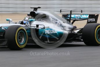 World © Octane Photographic Ltd. Formula 1 - Winter Test 1. Valtteri Bottas - Mercedes AMG Petronas F1 W08 EQ Energy+. Circuit de Barcelona-Catalunya. Tuesday 28th February2017. Digital Ref :1781CB1D3881