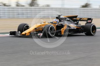 World © Octane Photographic Ltd. Formula 1 - Winter Test 1. Jolyon Palmer - Renault Sport F1 Team R.S.17. Circuit de Barcelona-Catalunya. Tuesday 28th February2017. Digital Ref :1781CB1D3894