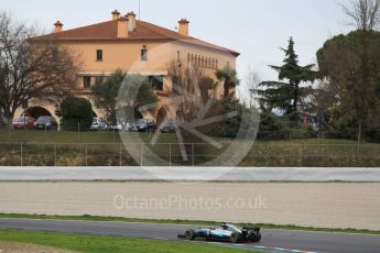 World © Octane Photographic Ltd. Formula 1 - Winter Test 1. Valtteri Bottas - Mercedes AMG Petronas F1 W08 EQ Energy+. Circuit de Barcelona-Catalunya. Tuesday 28th February2017. Digital Ref :1781CB1D3910