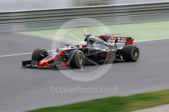 World © Octane Photographic Ltd. Formula 1 - Winter Test 1. Kevin Magnussen - Haas F1 Team VF-17. Circuit de Barcelona-Catalunya. Tuesday 28th February2017. Digital Ref :1781CB1D3959