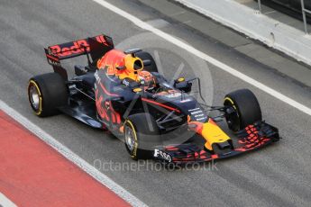 World © Octane Photographic Ltd. Formula 1 - Winter Test 1. Max Verstappen - Red Bull Racing RB13. Circuit de Barcelona-Catalunya. Tuesday 28th February2017. Digital Ref :1781CB1D4048