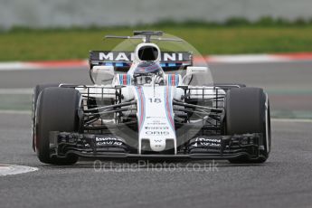 World © Octane Photographic Ltd. Formula 1 - Winter Test 1. Lance Stroll - Williams Martini Racing FW40. Circuit de Barcelona-Catalunya. Tuesday 28th February2017. Digital Ref :1781CB1D7015