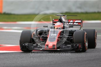 World © Octane Photographic Ltd. Formula 1 - Winter Test 1. Kevin Magnussen - Haas F1 Team VF-17. Circuit de Barcelona-Catalunya. Tuesday 28th February2017. Digital Ref :1781CB1D7032