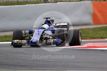 World © Octane Photographic Ltd. Formula 1 - Winter Test 1. Antonio Giovinazzi - Sauber F1 Team C36. Circuit de Barcelona-Catalunya. Tuesday 28th February2017. Digital Ref :1781CB1D7048