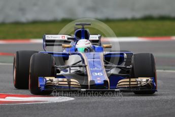 World © Octane Photographic Ltd. Formula 1 - Winter Test 1. Antonio Giovinazzi - Sauber F1 Team C36. Circuit de Barcelona-Catalunya. Tuesday 28th February2017. Digital Ref :1781CB1D7056