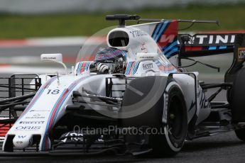 World © Octane Photographic Ltd. Formula 1 - Winter Test 1. Lance Stroll - Williams Martini Racing FW40. Circuit de Barcelona-Catalunya. Tuesday 28th February2017. Digital Ref :1781CB1D7122