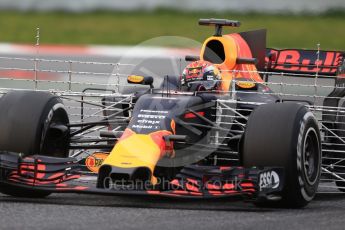 World © Octane Photographic Ltd. Formula 1 - Winter Test 1. Max Verstappen - Red Bull Racing RB13. Circuit de Barcelona-Catalunya. Tuesday 28th February2017. Digital Ref :1781CB1D7246