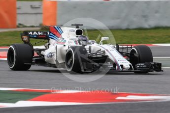 World © Octane Photographic Ltd. Formula 1 - Winter Test 1. Lance Stroll - Williams Martini Racing FW40. Circuit de Barcelona-Catalunya. Tuesday 28th February2017. Digital Ref :1781CB1D7259