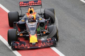 World © Octane Photographic Ltd. Formula 1 - Winter Test 1. Max Verstappen - Red Bull Racing RB13. Circuit de Barcelona-Catalunya. Tuesday 28th February2017. Digital Ref :1781CB1D7402