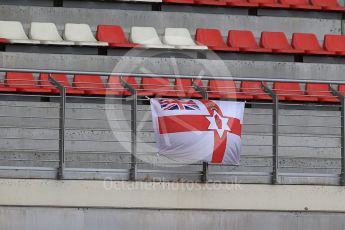 World © Octane Photographic Ltd. Formula 1 - Winter Test 1. Ulster Flag. Circuit de Barcelona-Catalunya. Tuesday 28th February2017. Digital Ref :1781CB1D7505