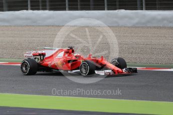 World © Octane Photographic Ltd. Formula 1 - Winter Test 1. Kimi Raikkonen - Scuderia Ferrari SF70H. Circuit de Barcelona-Catalunya. Tuesday 28th February2017. Digital Ref : 1781CB1D7540