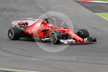 World © Octane Photographic Ltd. Formula 1 - Winter Test 1. Kimi Raikkonen - Scuderia Ferrari SF70H. Circuit de Barcelona-Catalunya. Tuesday 28th February2017. Digital Ref : 1781CB1D7595