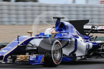 World © Octane Photographic Ltd. Formula 1 - Winter Test 1. Antonio Giovinazzi - Sauber F1 Team C36. Circuit de Barcelona-Catalunya. Tuesday 28th February2017. Digital Ref :1781CB1D7709