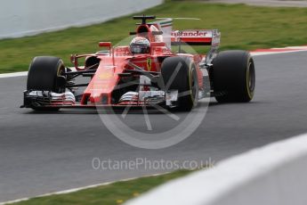 World © Octane Photographic Ltd. Formula 1 - Winter Test 1. Kimi Raikkonen - Scuderia Ferrari SF70H. Circuit de Barcelona-Catalunya. Tuesday 28th February2017. Digital Ref :1781CB1D7739