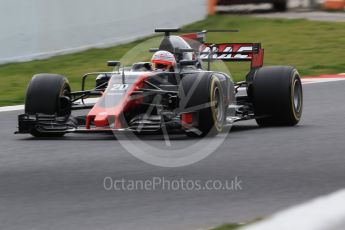 World © Octane Photographic Ltd. Formula 1 - Winter Test 1. Kevin Magnussen - Haas F1 Team VF-17. Circuit de Barcelona-Catalunya. Tuesday 28th February2017. Digital Ref :1781CB1D7745