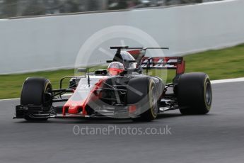 World © Octane Photographic Ltd. Formula 1 - Winter Test 1. Kevin Magnussen - Haas F1 Team VF-17. Circuit de Barcelona-Catalunya. Tuesday 28th February2017. Digital Ref :1781CB1D7772